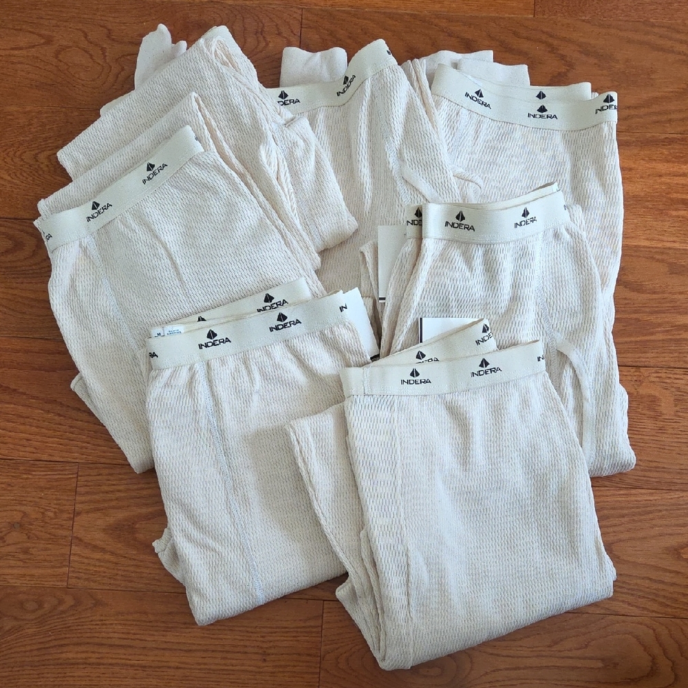 Indera Cream Men's Thermal Bottoms